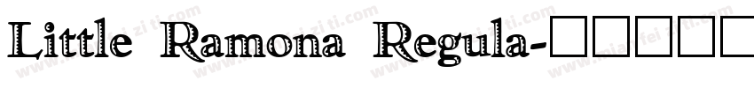 Little Ramona Regula字体转换